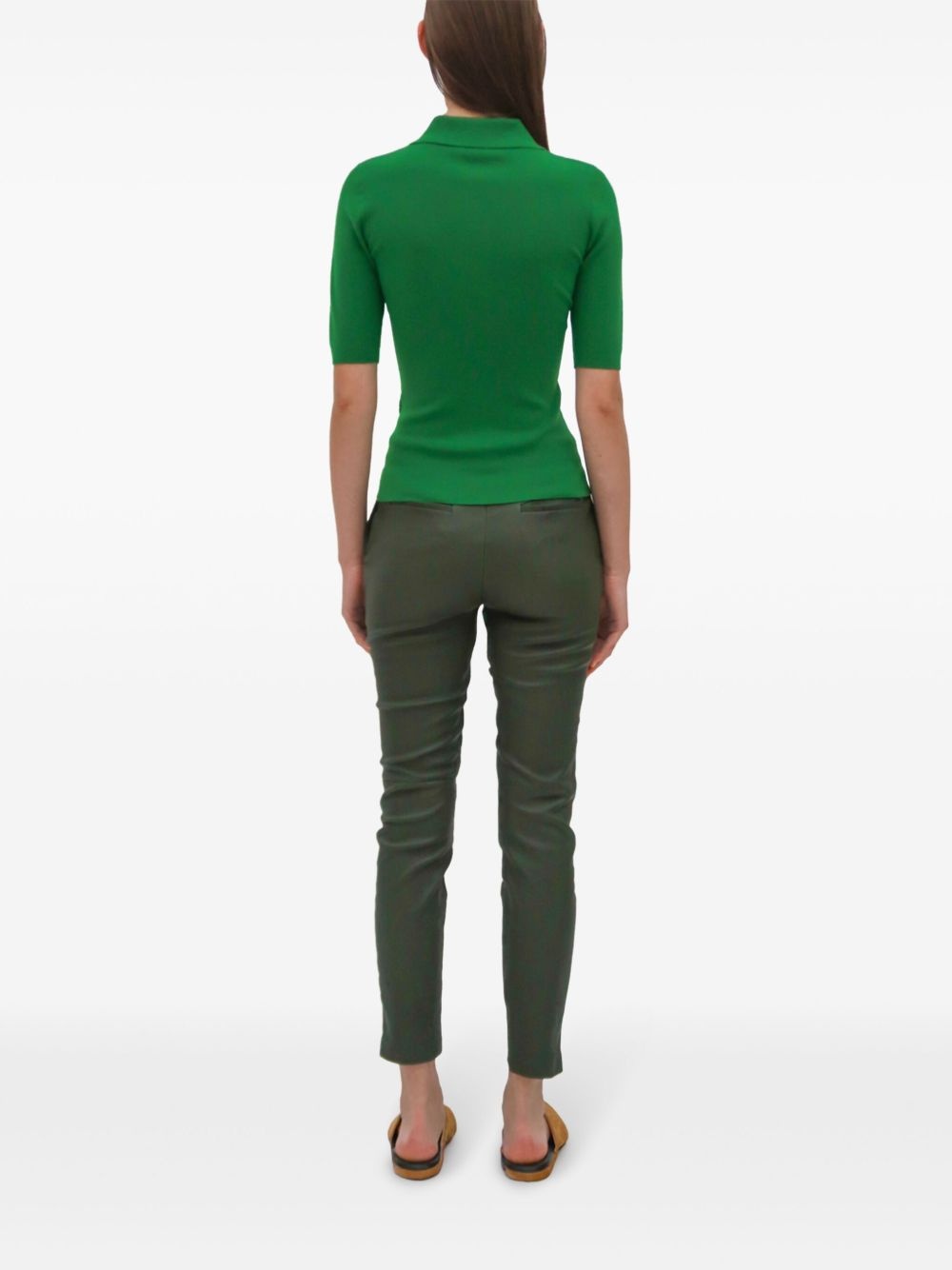 ribbed polo top - 5