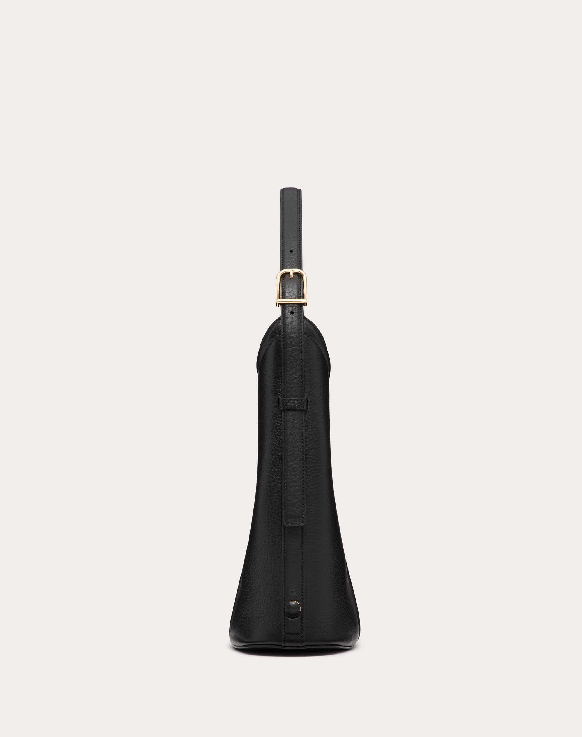 VLOGO LEATHER HOBO BAG IN GRAINY CALFSKIN - 4
