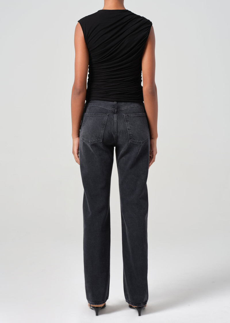 90'S PINCH WAIST HIGH RISE STRAIGHT LONG IN HITCH 3