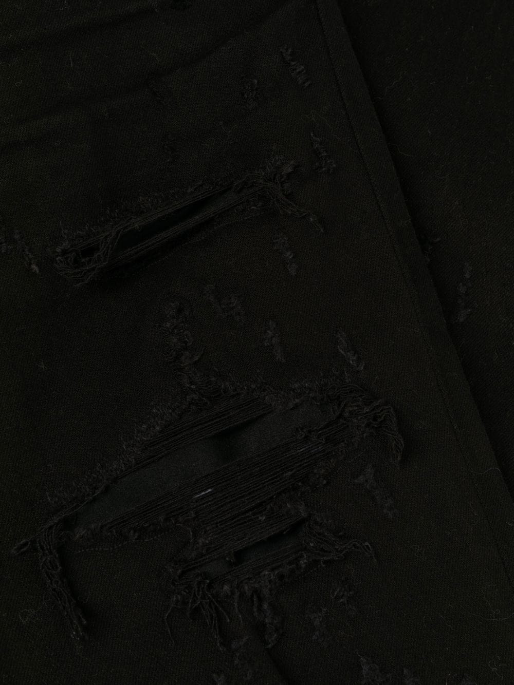 ripped-knee logo-print skinny jeans - 6