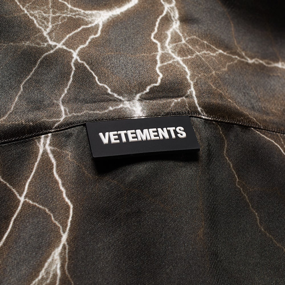 VETEMENTS Short Sleeve Lightning Shirt - 3