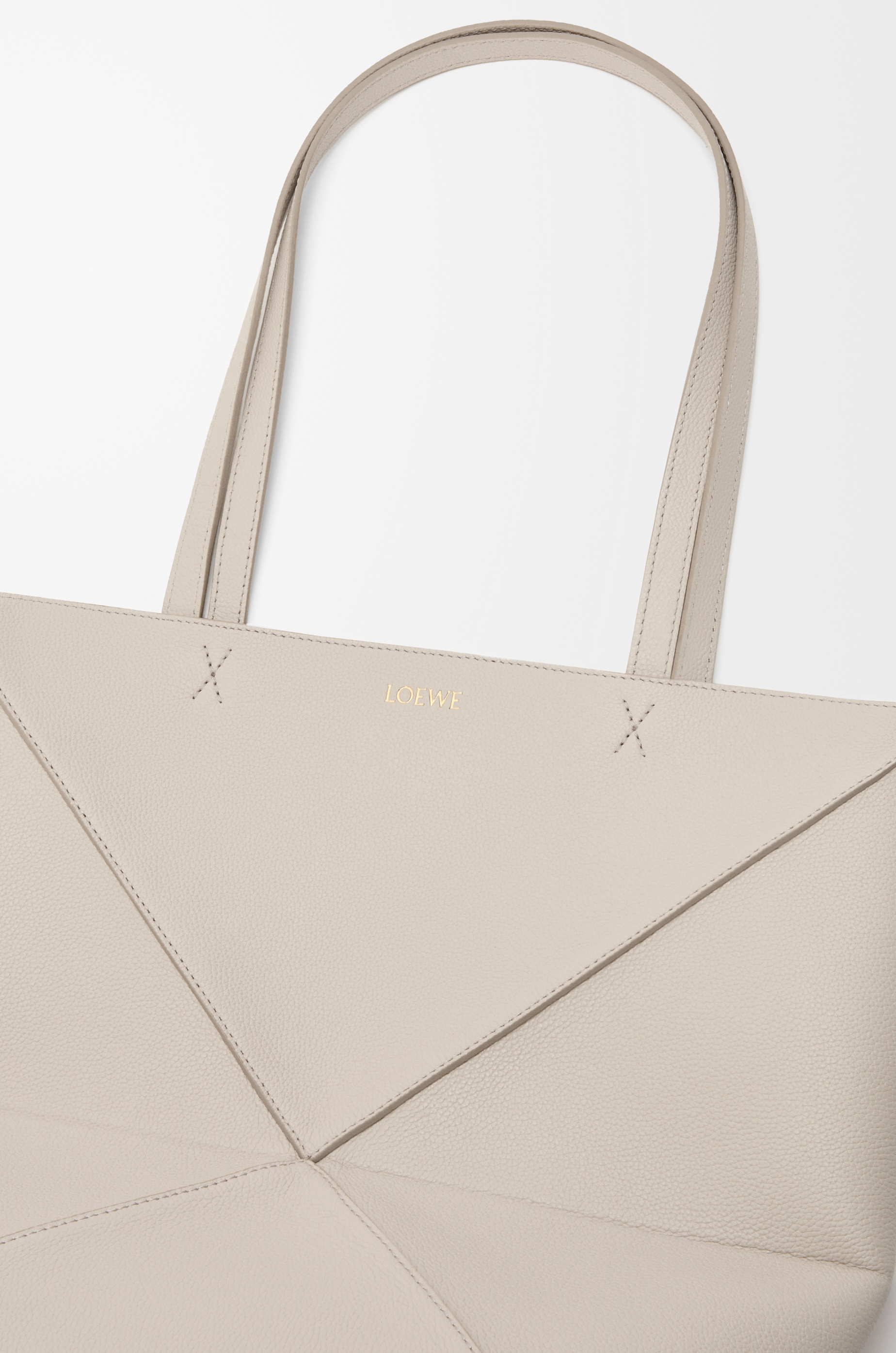 Medium Puzzle Fold tote in soft grained calfskin - 10