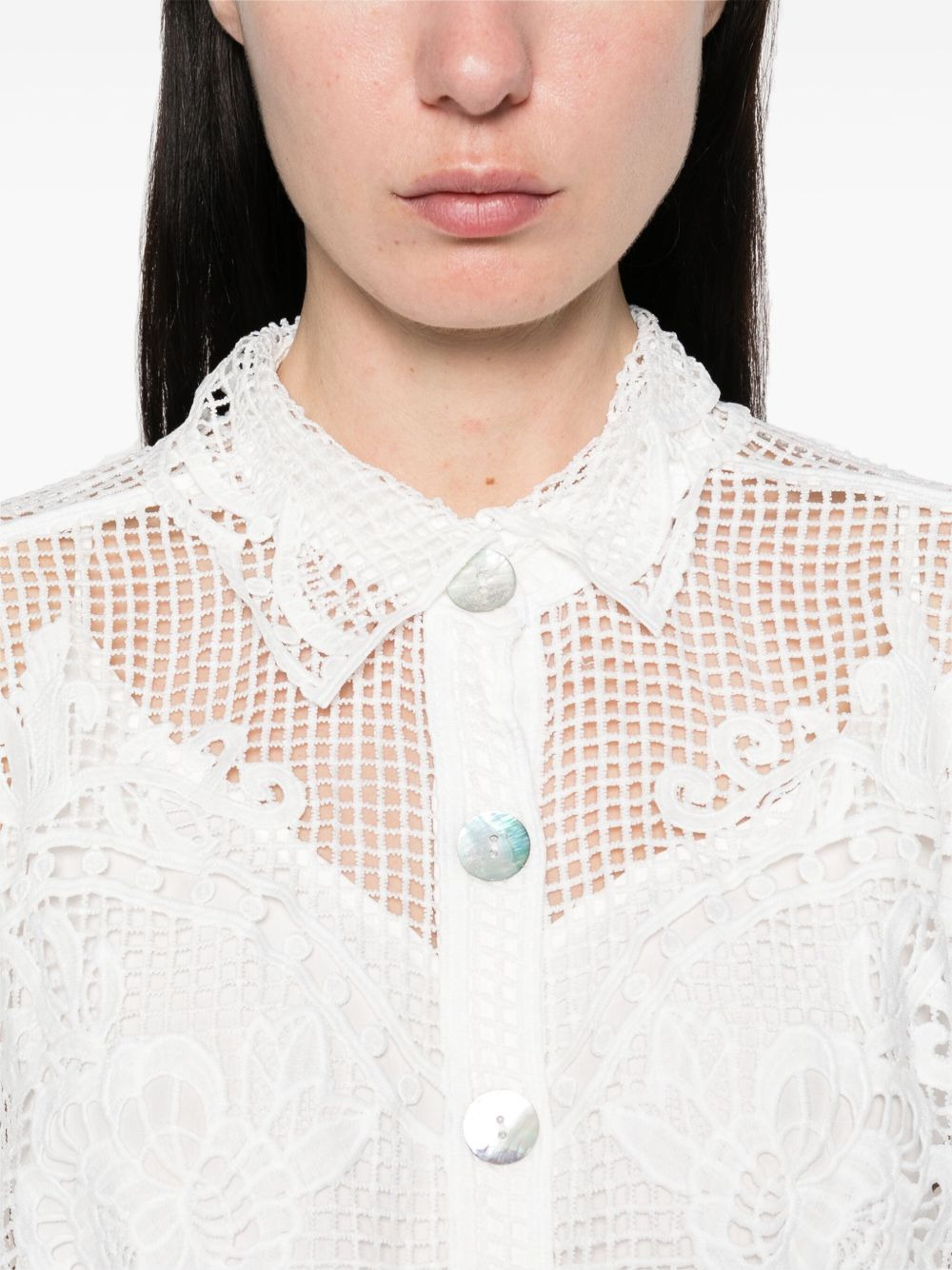 broderie-anglaise shirt - 5