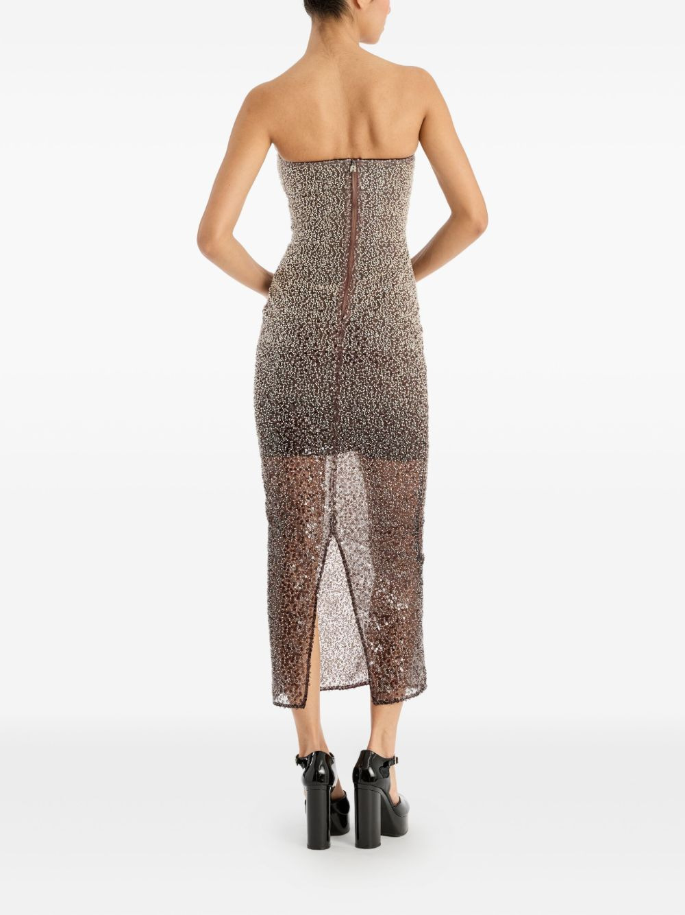 beaded midi tube dress - 4