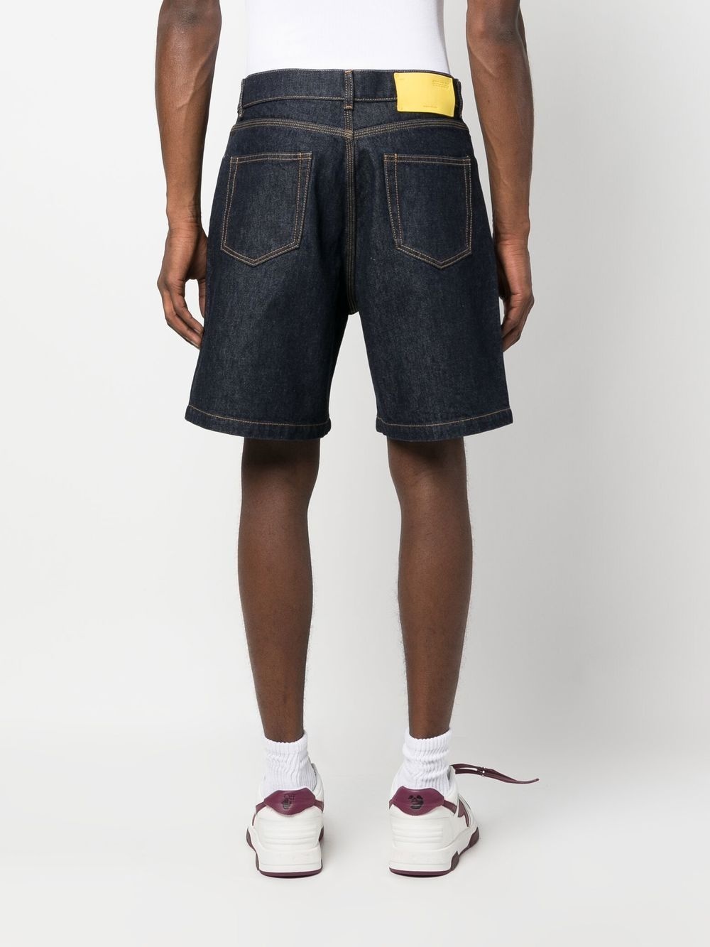 utility denim shorts - 4