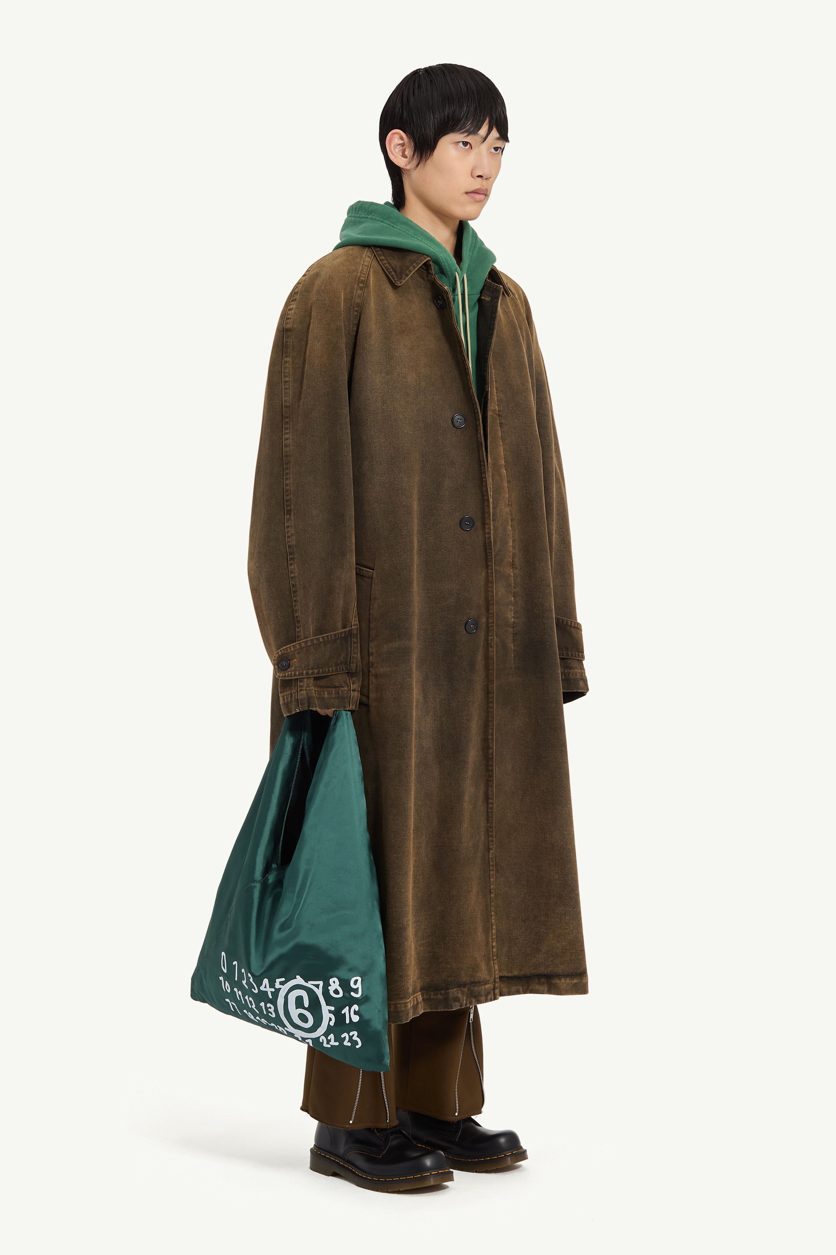 Denim trench coat - 3