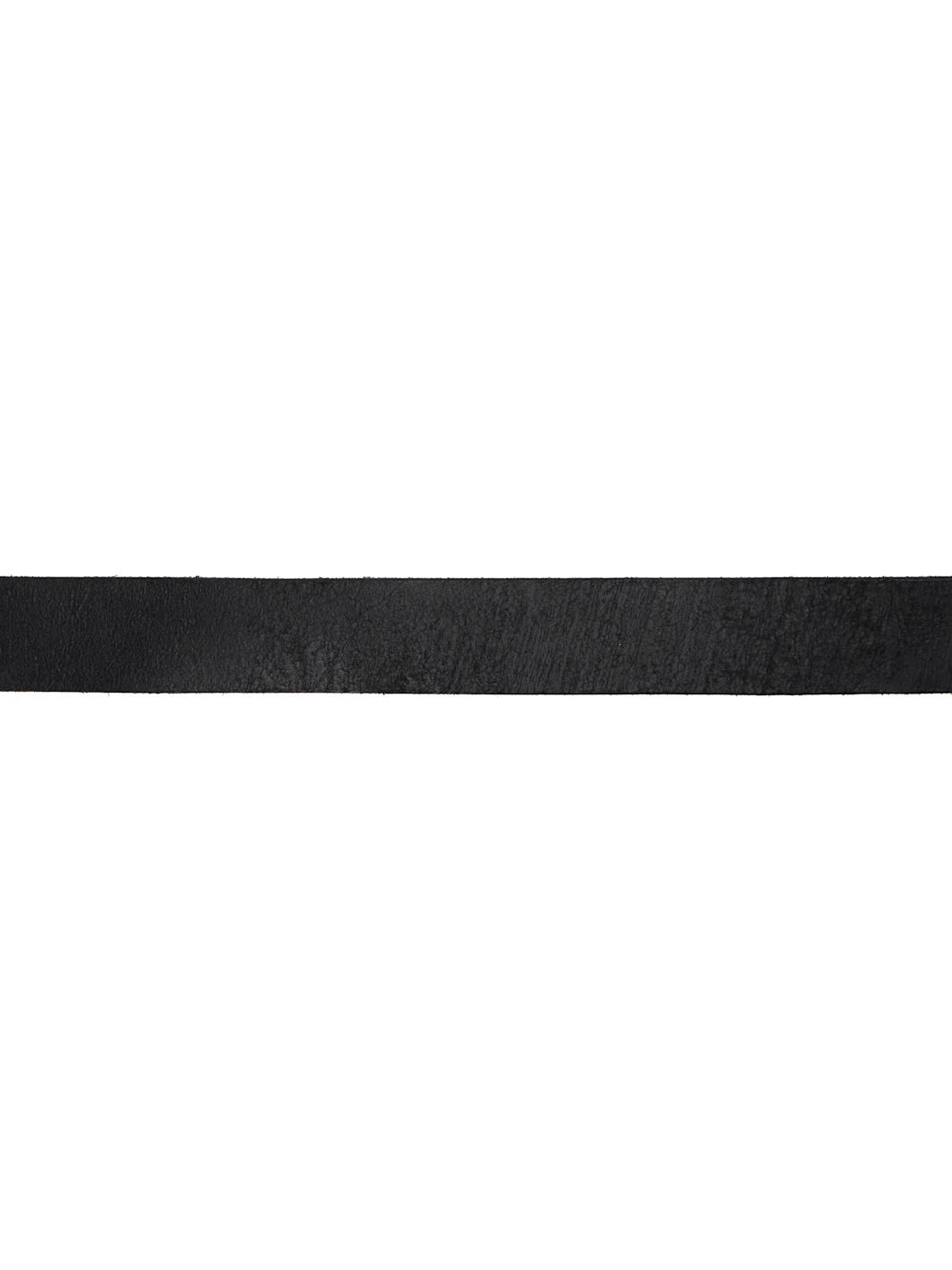 Black Distressed Leather Belt - 2