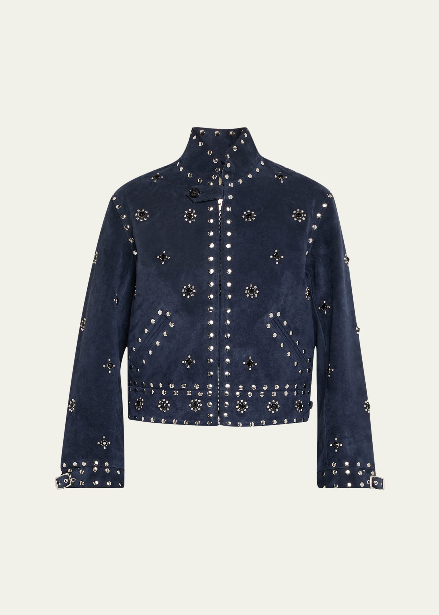 Howard Studded Suede Jacket - 1