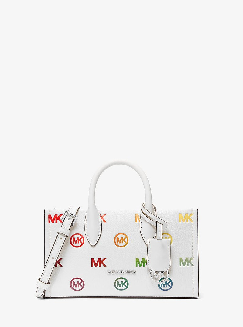 Mirella Small Rainbow Logo Embossed Convertible Crossbody Bag 1