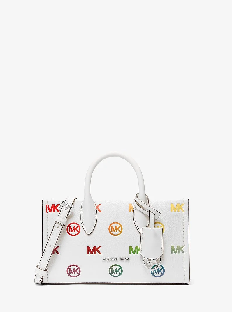 Mirella Small Rainbow Logo Embossed Convertible Crossbody Bag - 1