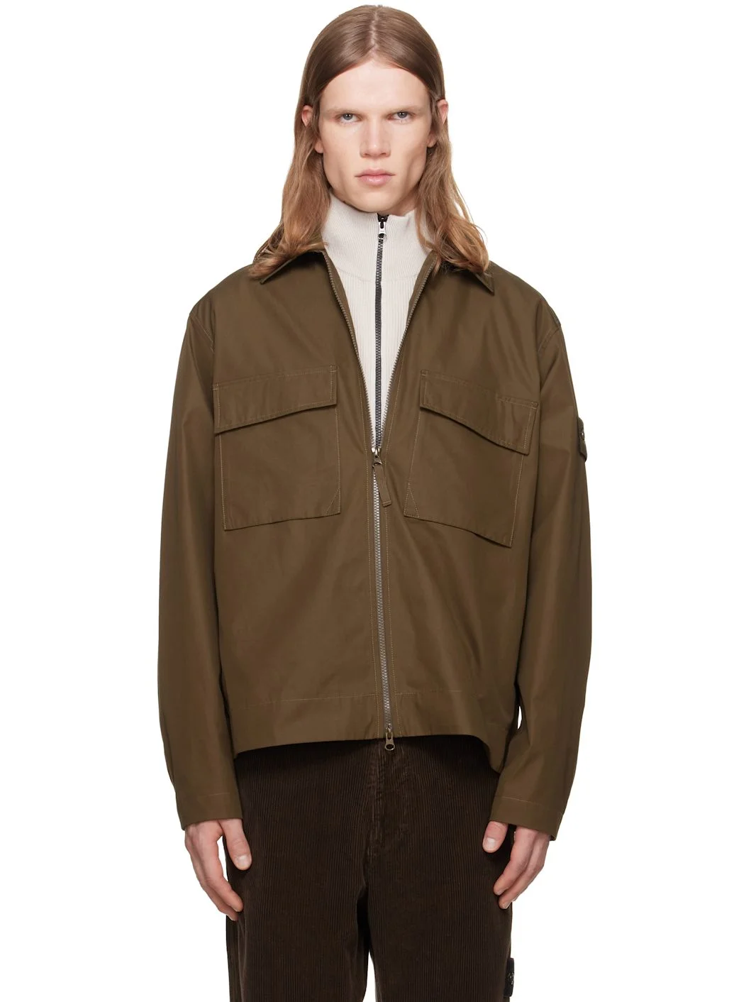 Khaki 1200018 All-Weather Cotton Canvas Jacket - 1