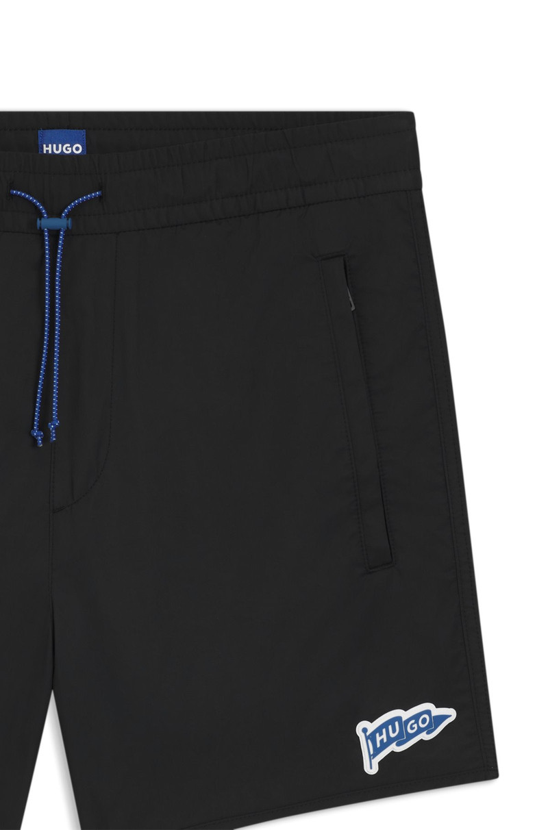 HUGO WATER-REPELLENT SHORTS WITH FLAG LOGO outlook