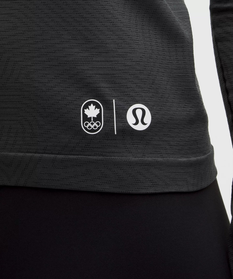 Team Canada Swiftly Tech Long-Sleeve Shirt 2.0 Waist Length *COC Logo 7