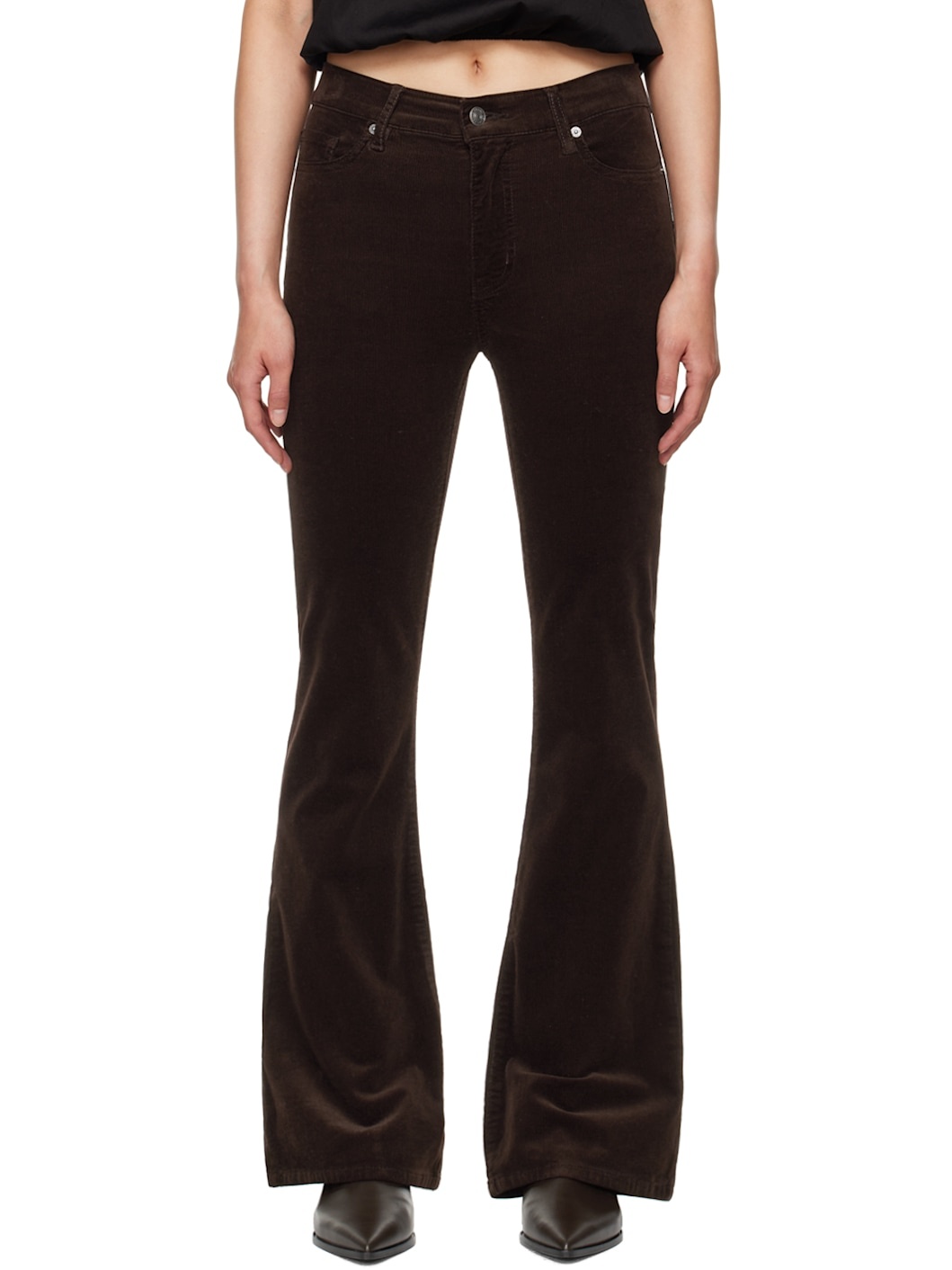 Brown 'Le Easy Flare' Jeans - 1