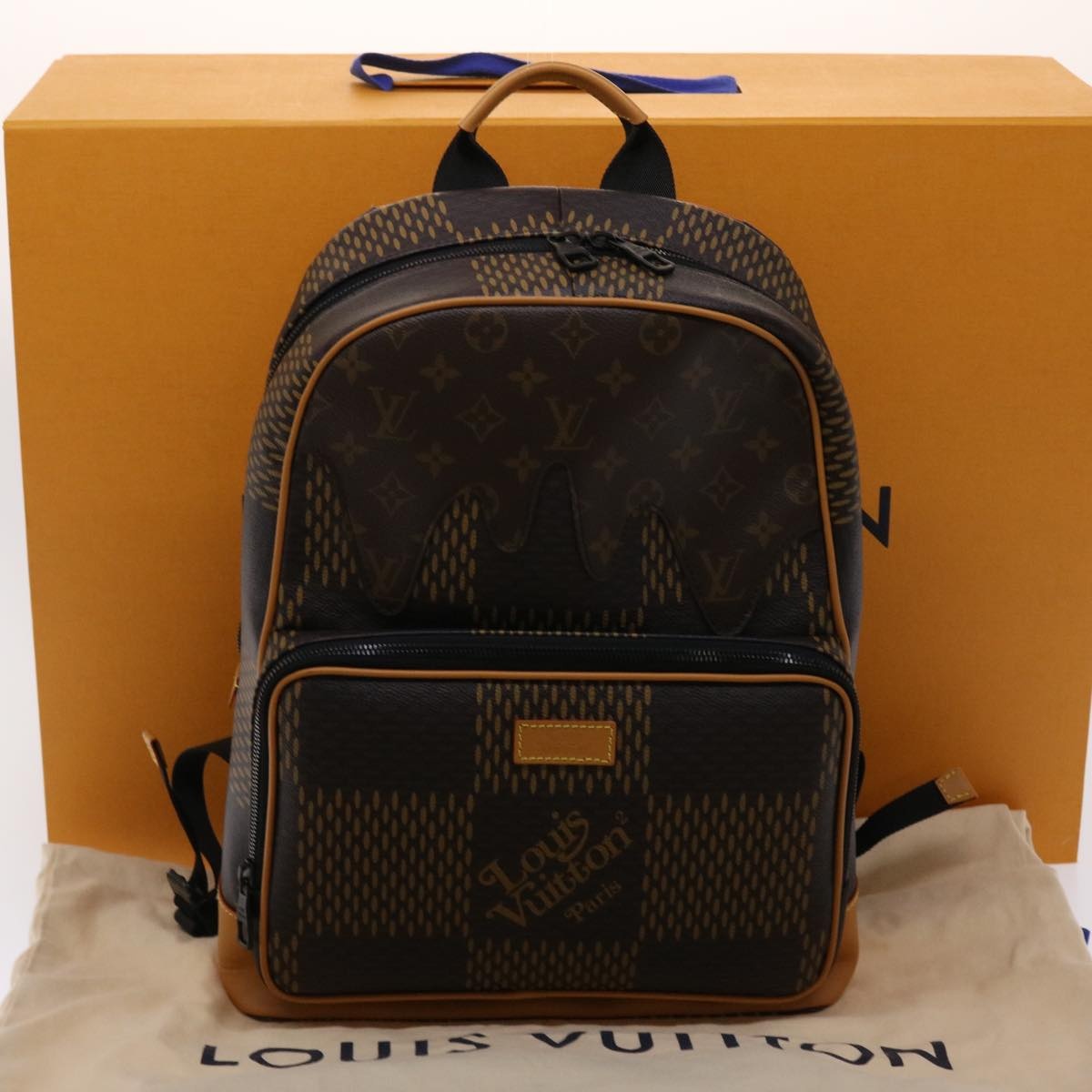 LOUIS VUITTON Damier Giant Nigo Campus Backpack N40380 - 12