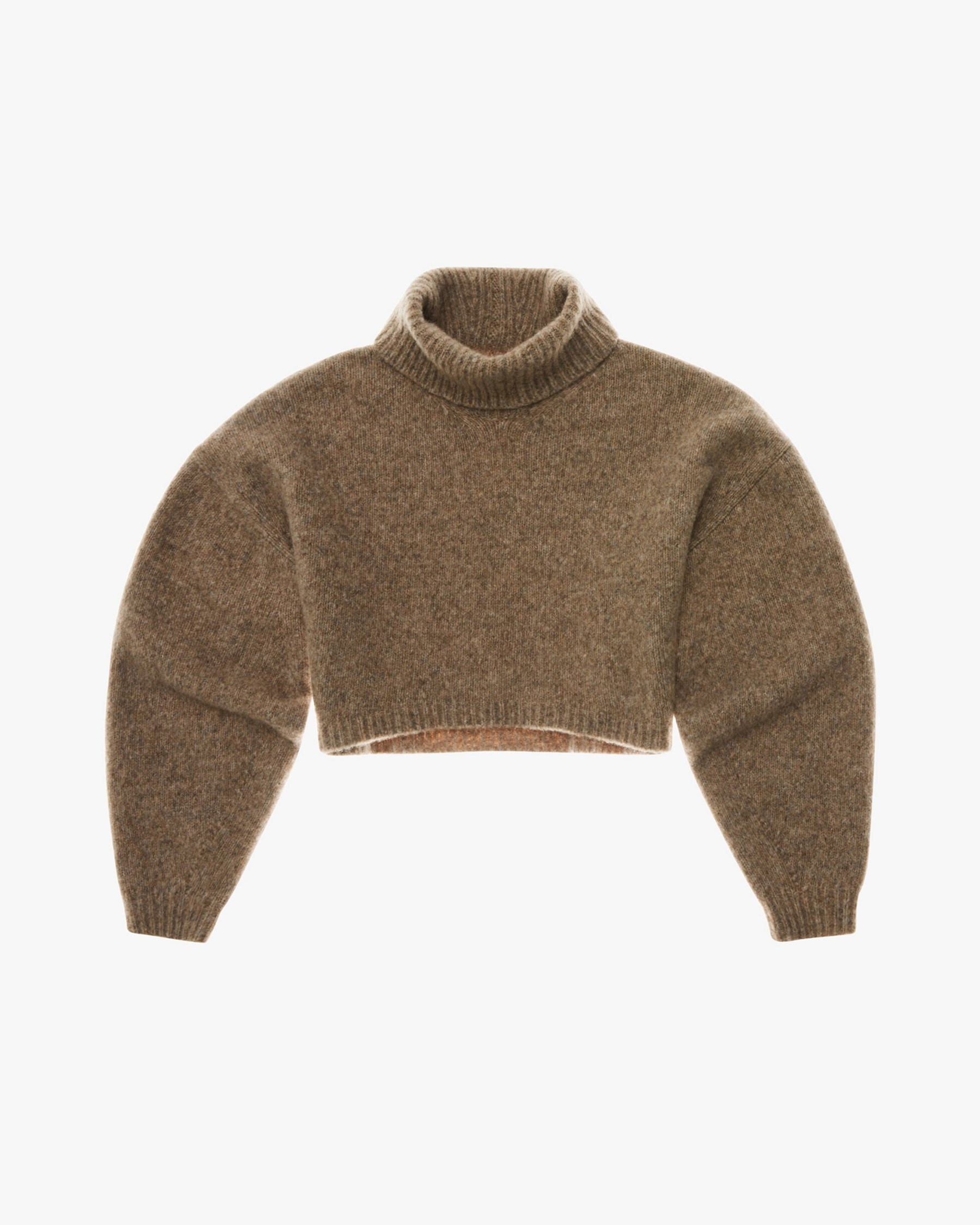 CROPPED TURTLENECK SWEATER - 1