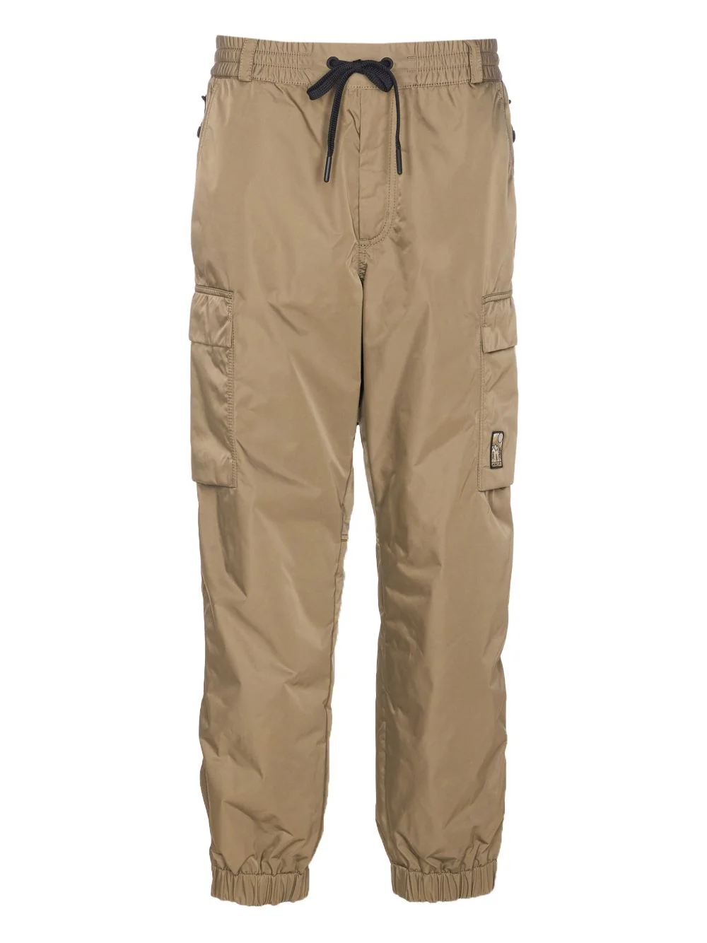 elasticated logo-patch trousers - 1