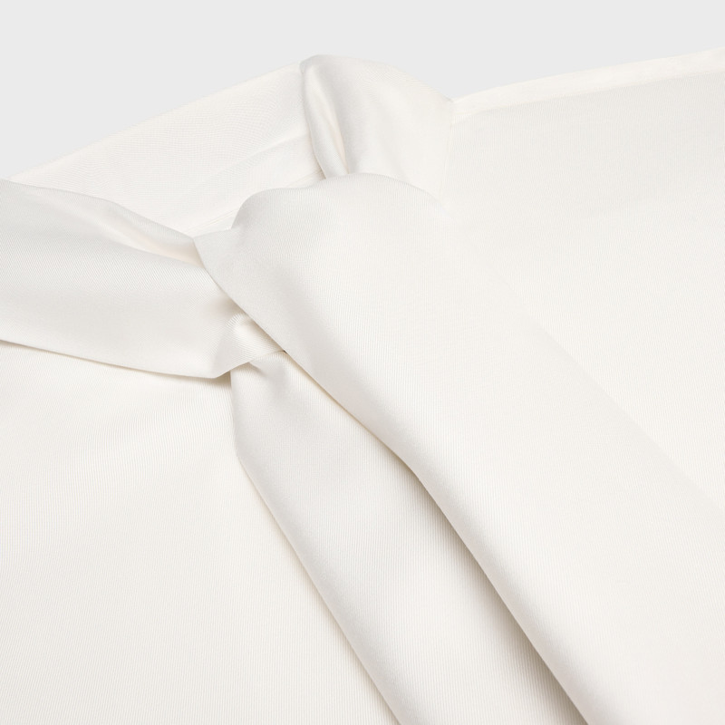 cropped lavalliere shirt IN silk twill 3