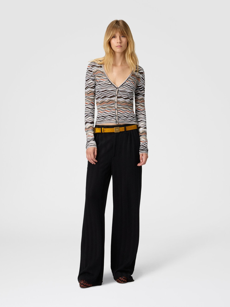 Missoni Buttoned Cardigan with Wave Pattern outlook