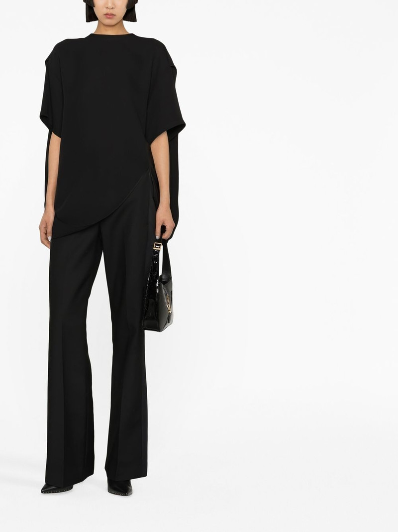 Valentino drape-detail asymmetric T-shirt outlook