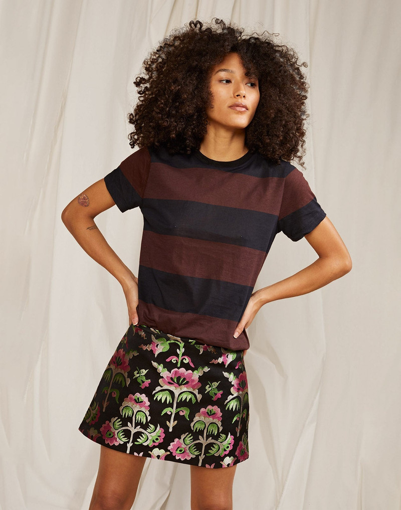CYNTHIA ROWLEY Striped Tee outlook