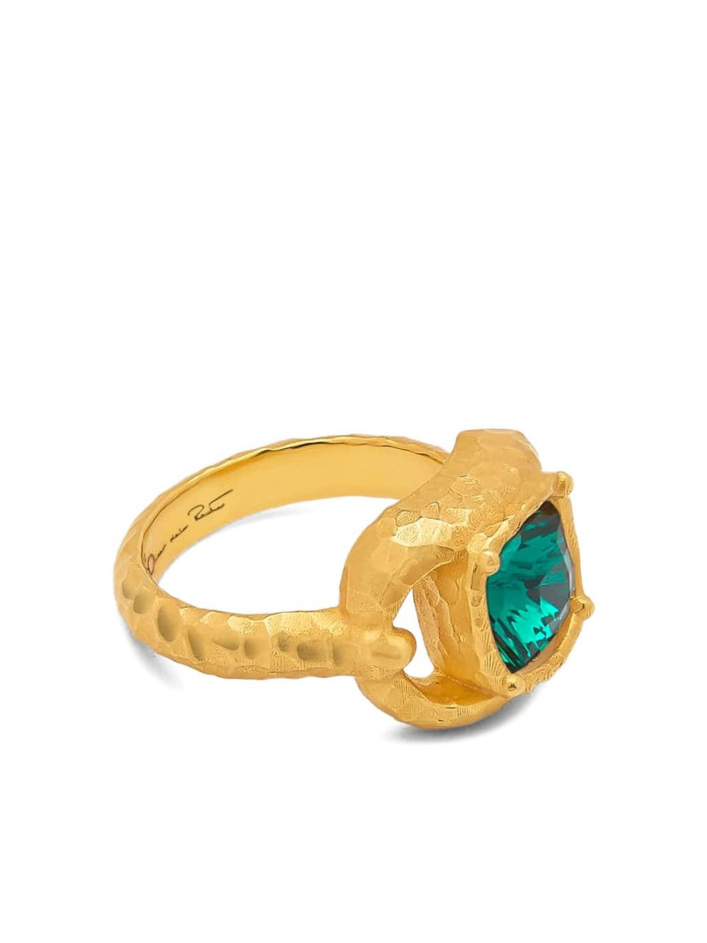 crystal-embellished ring - 3