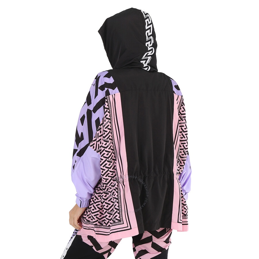 Versace Ladies Greca Combo Hooded Parka - 5