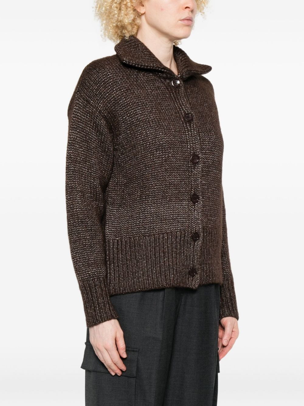 button-front cardigan - 3