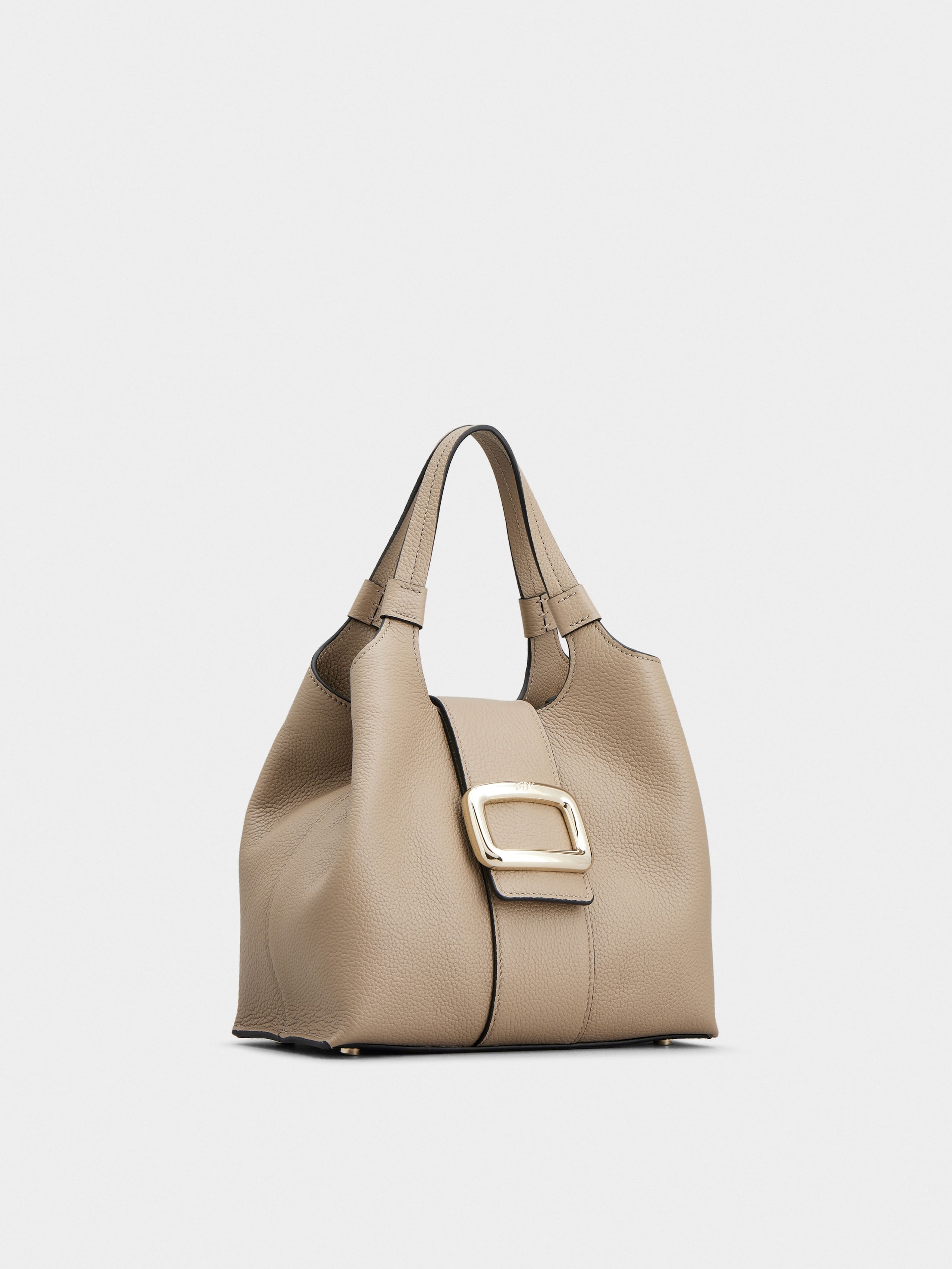 Viv' Choc Mini Shopping Bag in leather - 2
