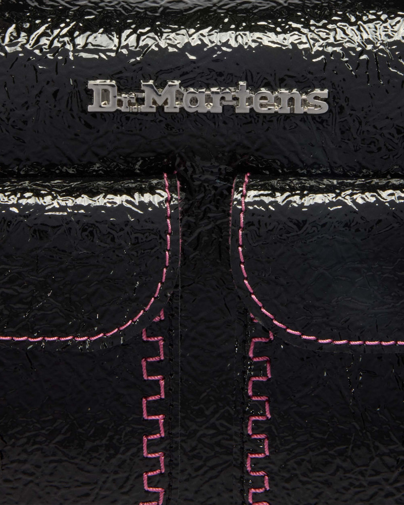 Top Handle Bag Distressed Patent Leather Bag 5