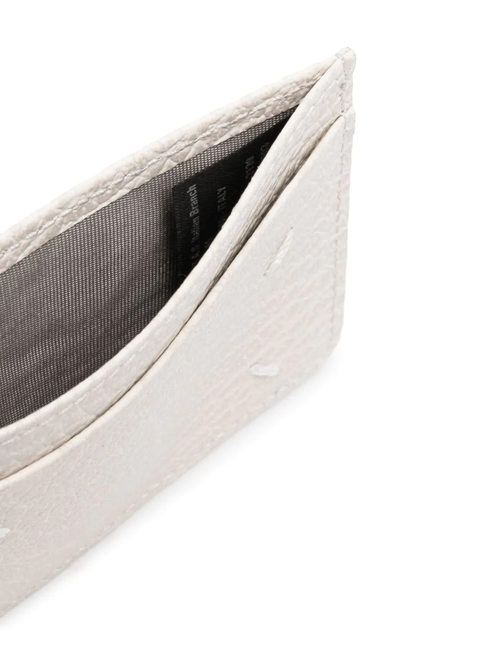 four-stitch leather cardholder - 3