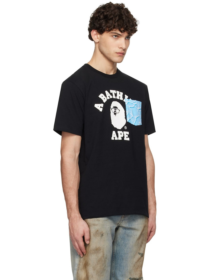 A BATHING APE® Black ABC Sea Surface Camo Pocket T-shirt outlook