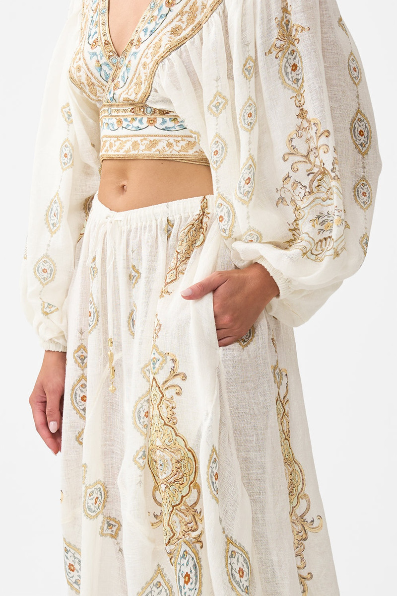 PANELLED HAREM PANT WITH TIE WAIST 5