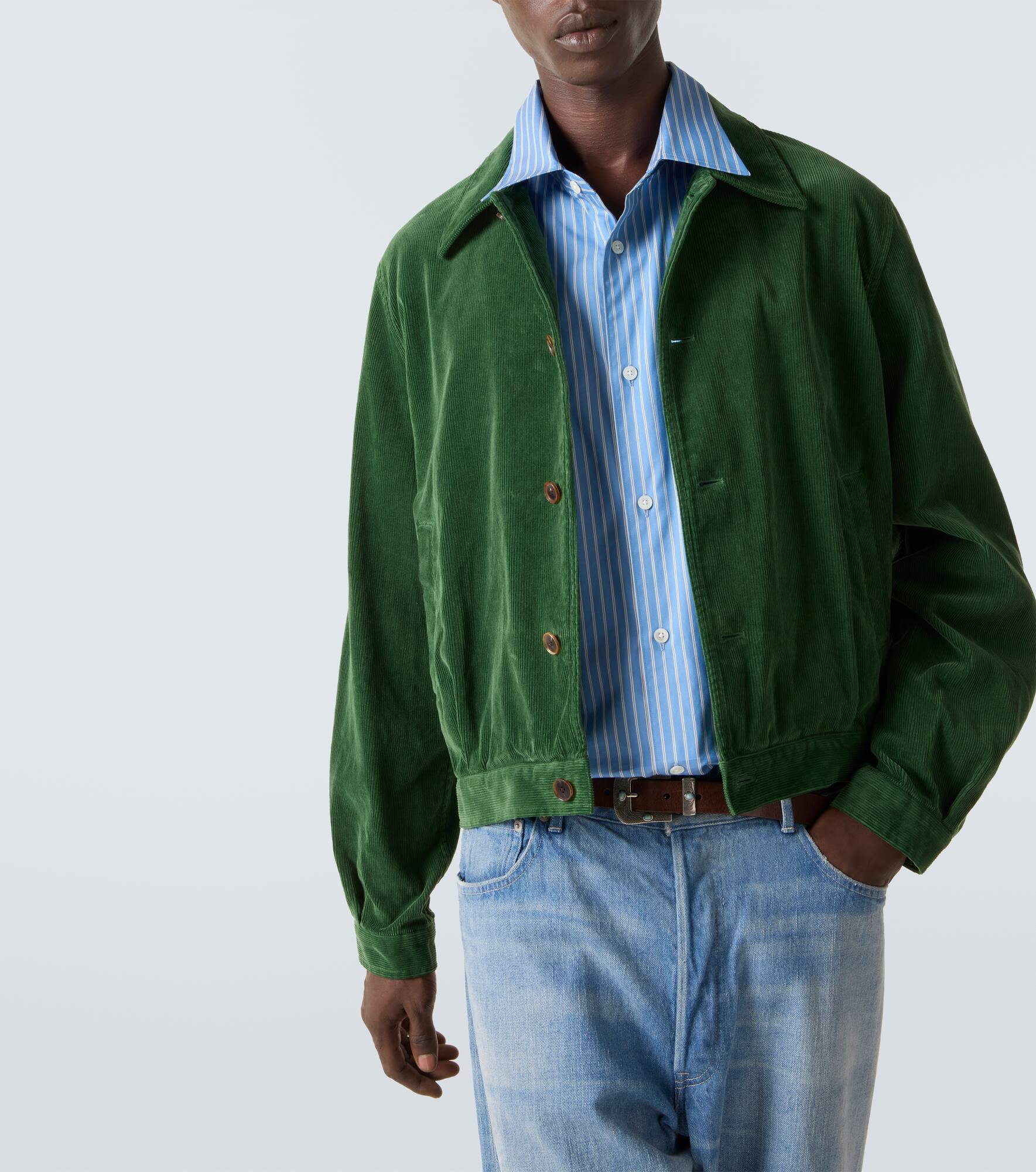 Cotton corduroy blouson jacket - 5