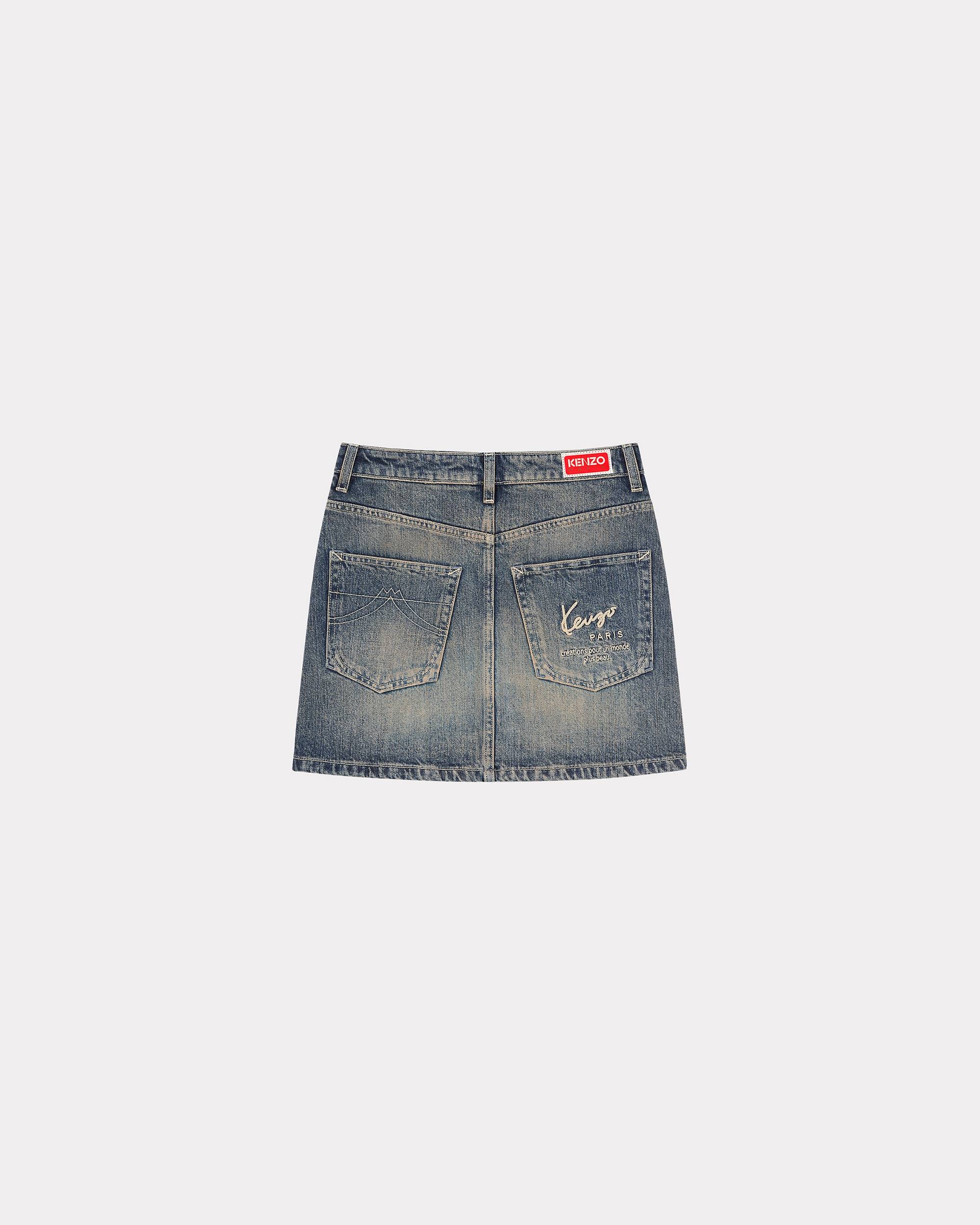 Japanese denim miniskirt - 2