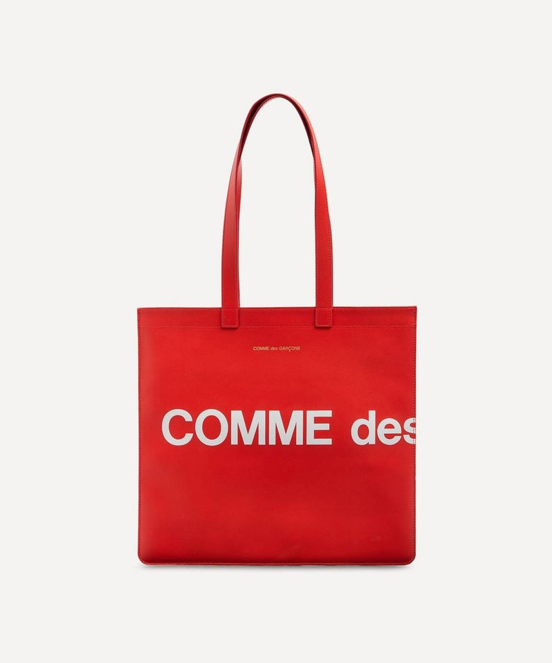 Leather Logo Tote Bag - 1