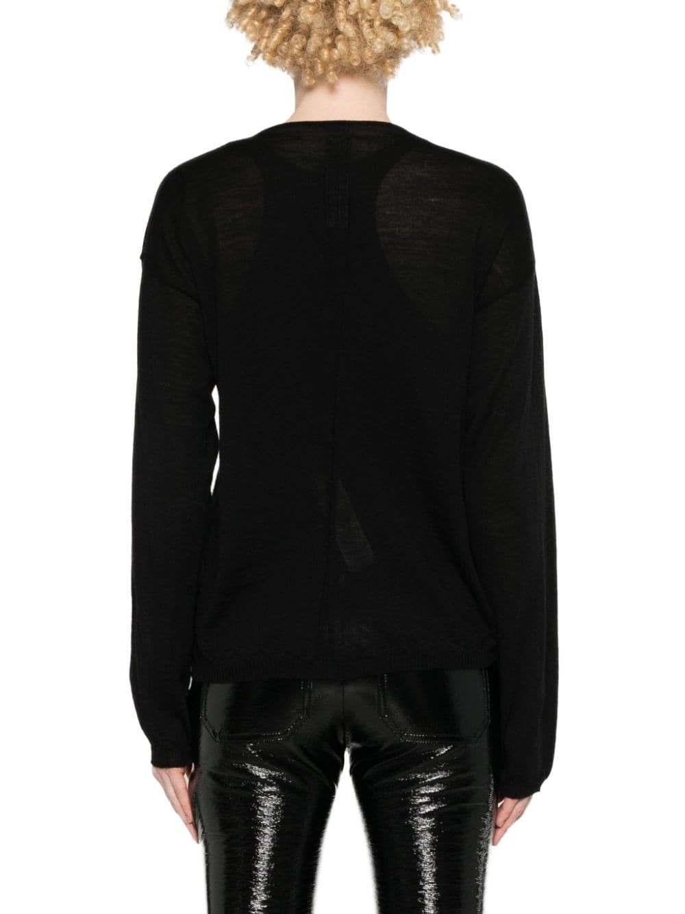 seam-detail wool jumper - 4