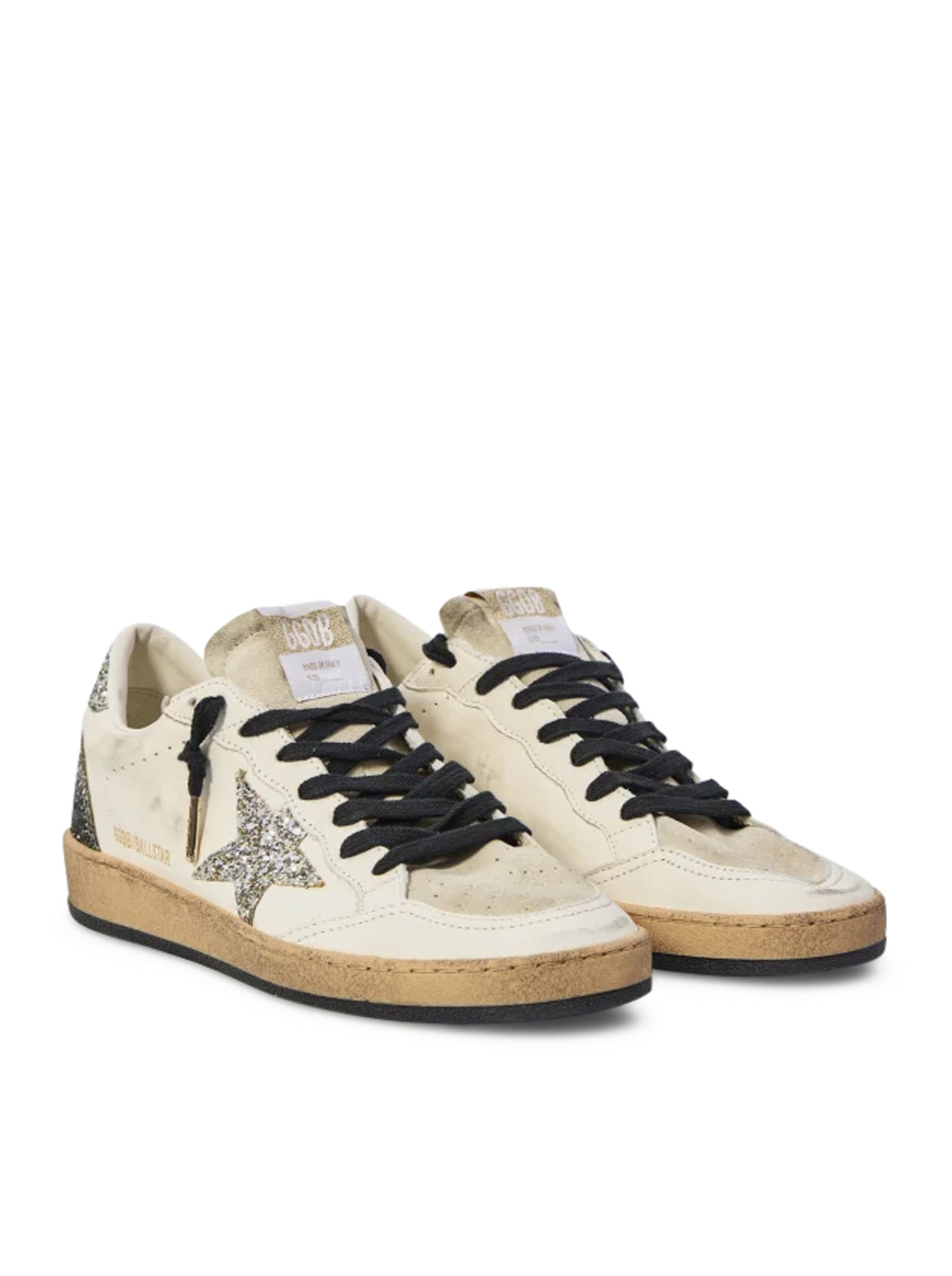 BALL-STAR SNEAKERS IN LEATHER AND GLITTER - 2