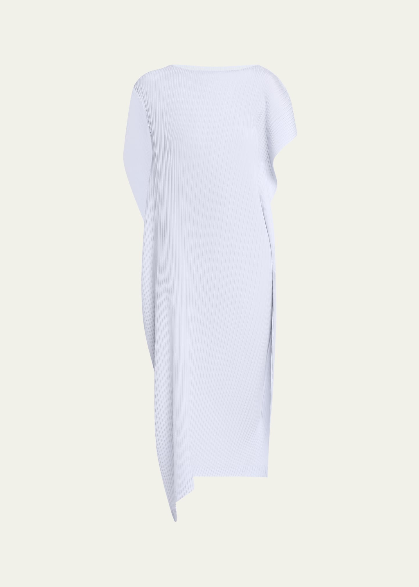 Shadow Study Pleats Solid Dress - 1