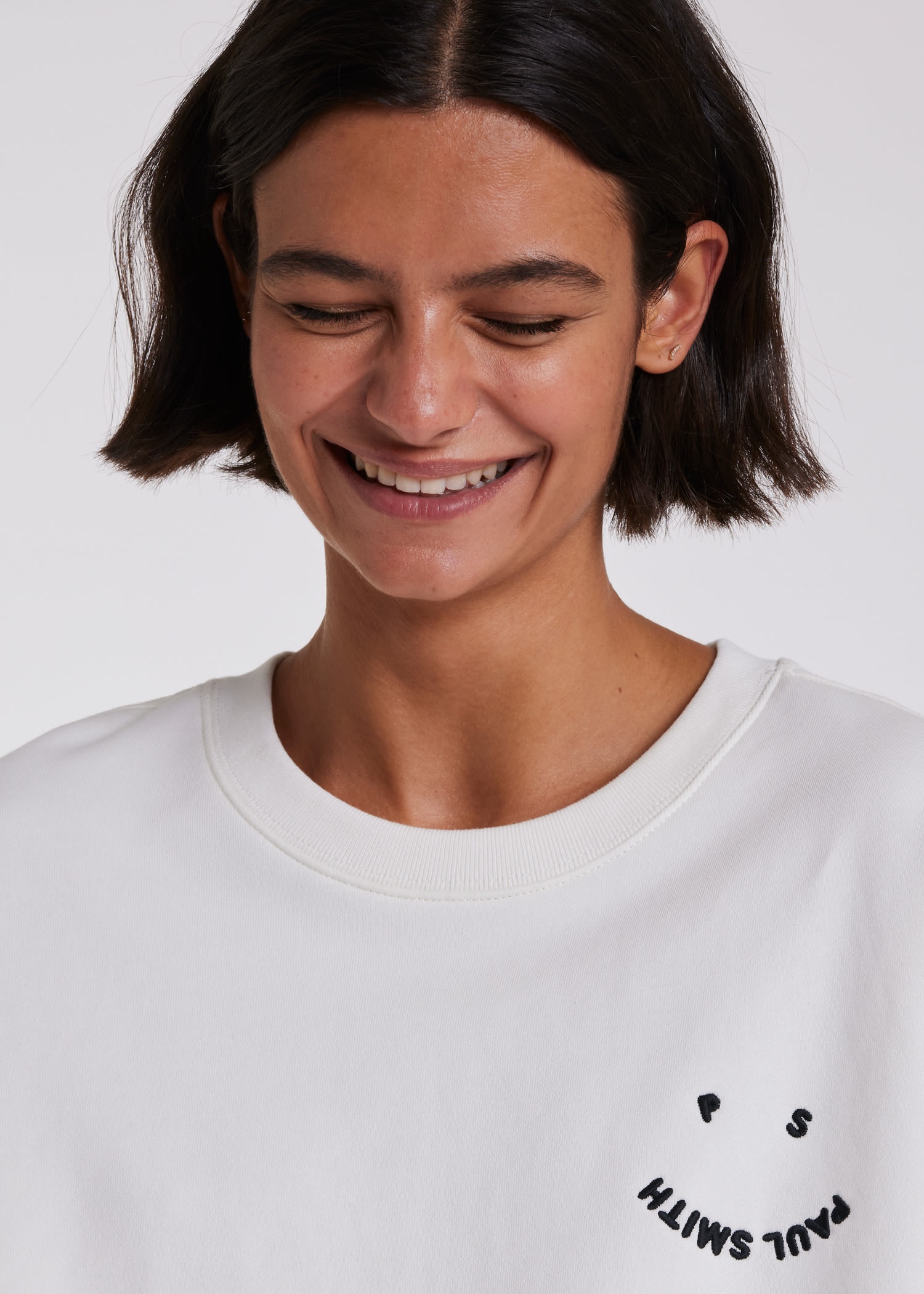 Oversized 'Happy' Sweatshirt - 6