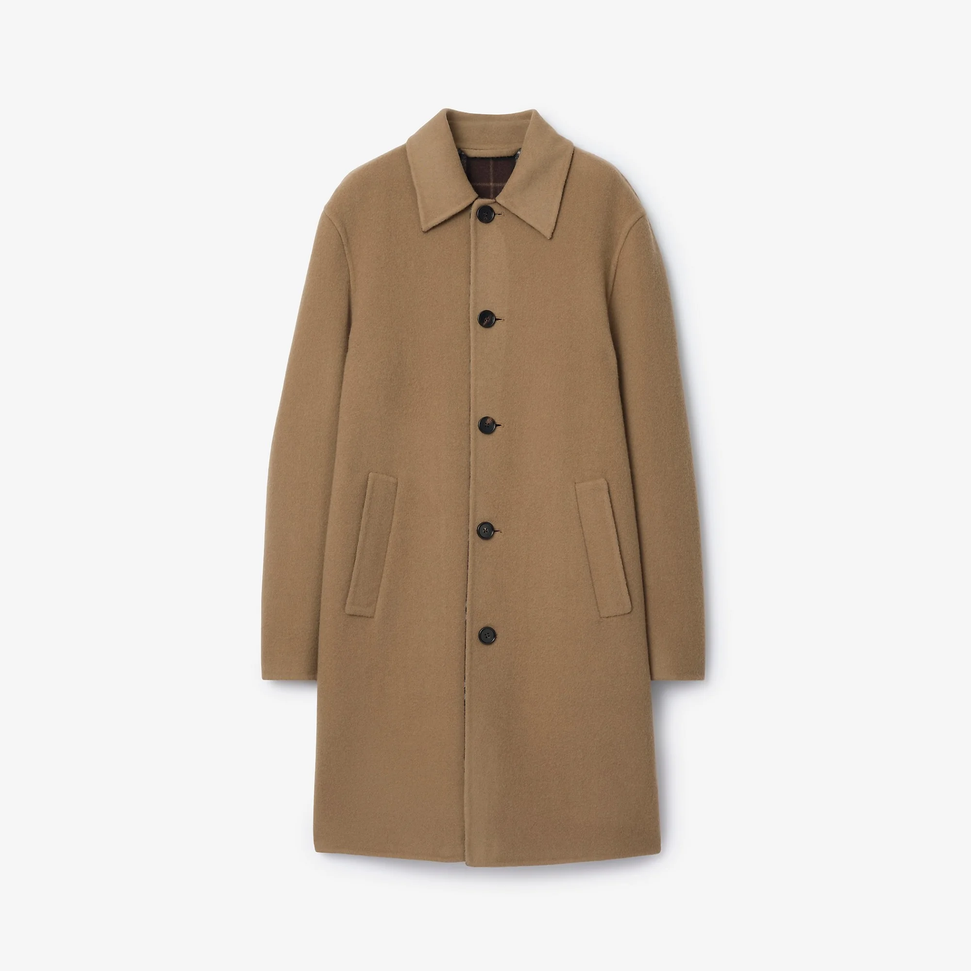 Mid-length Wool Car Coat - 1