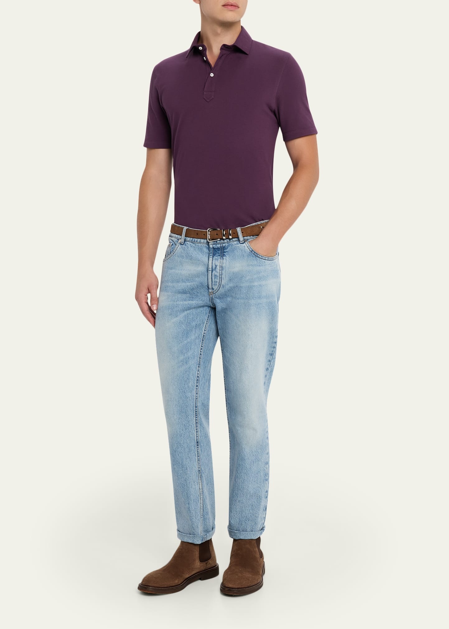 Men's Cotton Pique Polo Shirt - 2