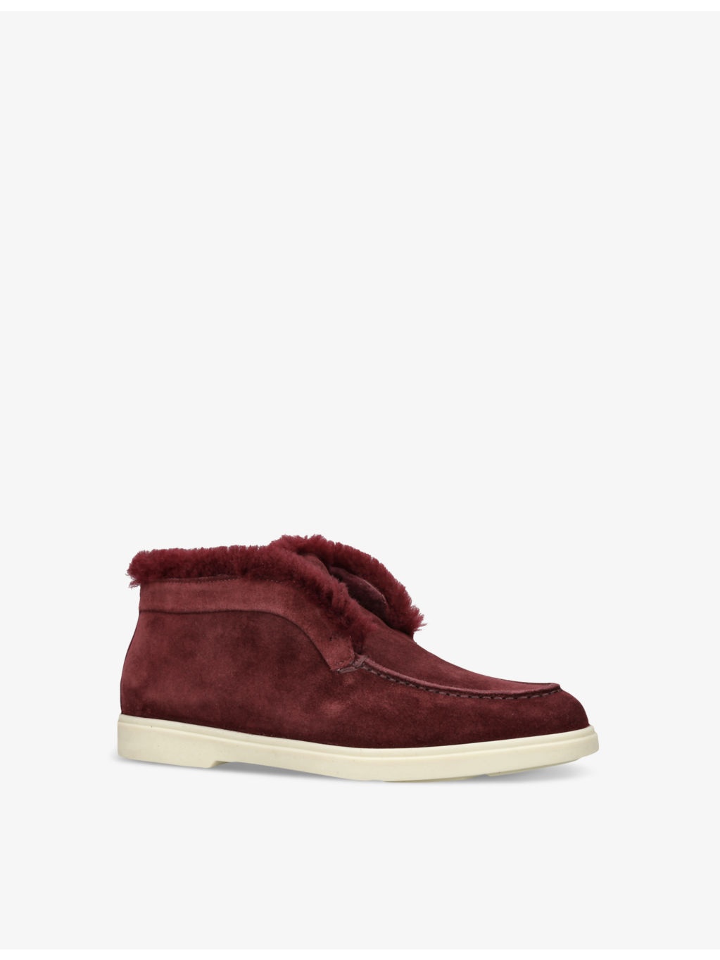 Fortune embossed-branded suede ankle boots - 3