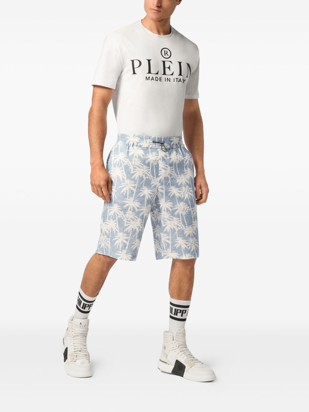 Kid Fit Chambray-print shorts - 2
