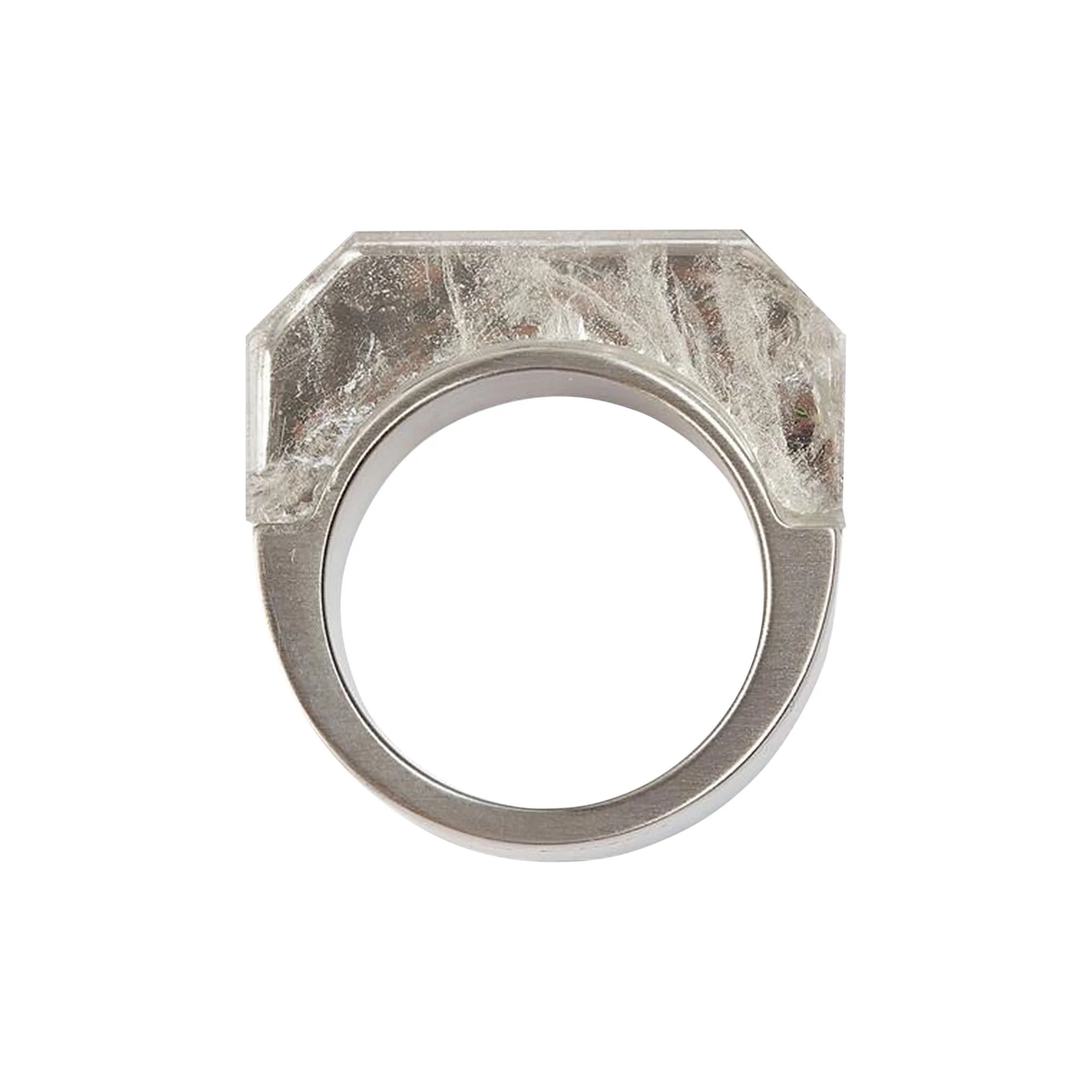 Rick Owens Double Crystal Hollywood Ring 'Palladio' - 1