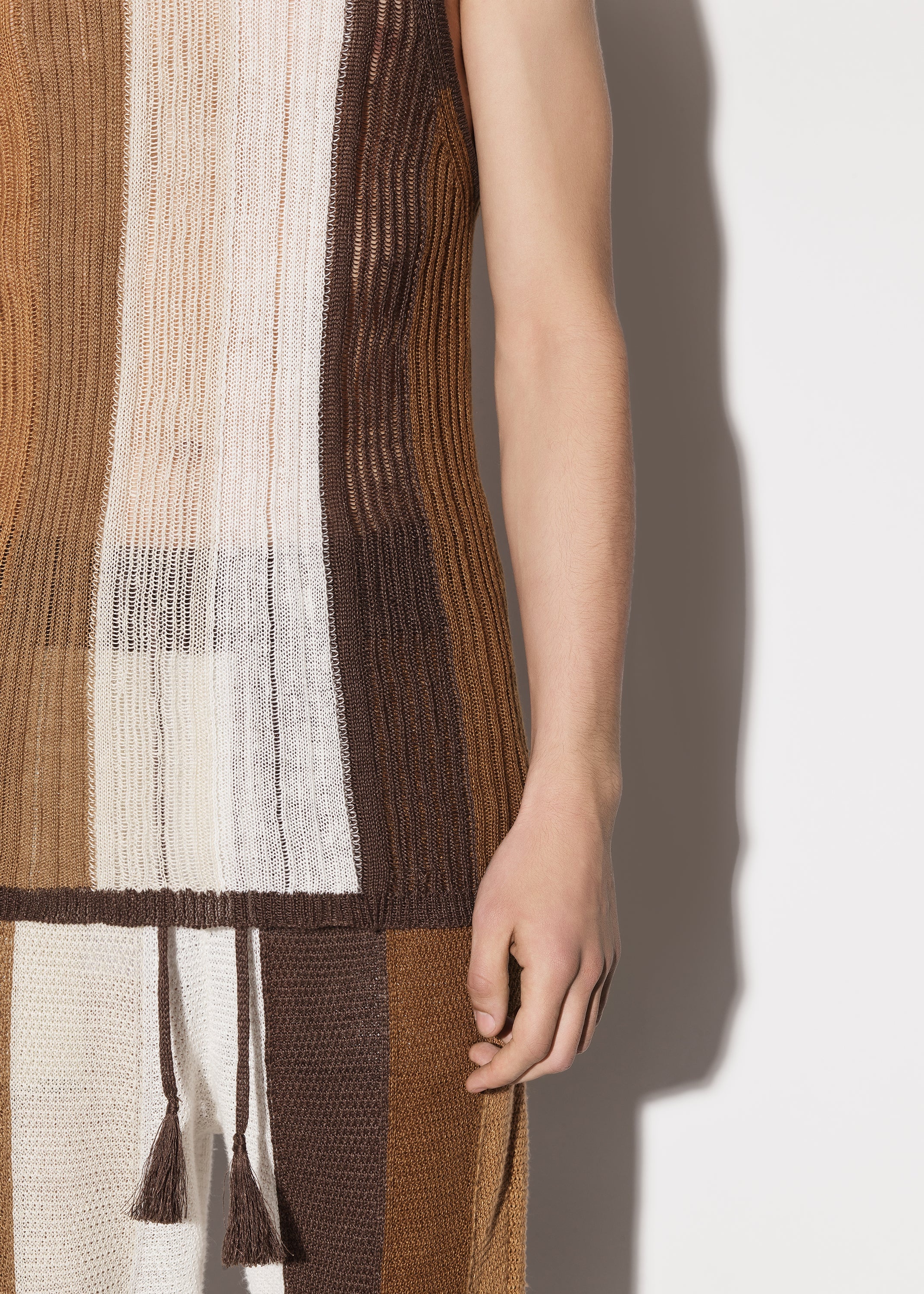 LINEN STRIPE TANK - 6
