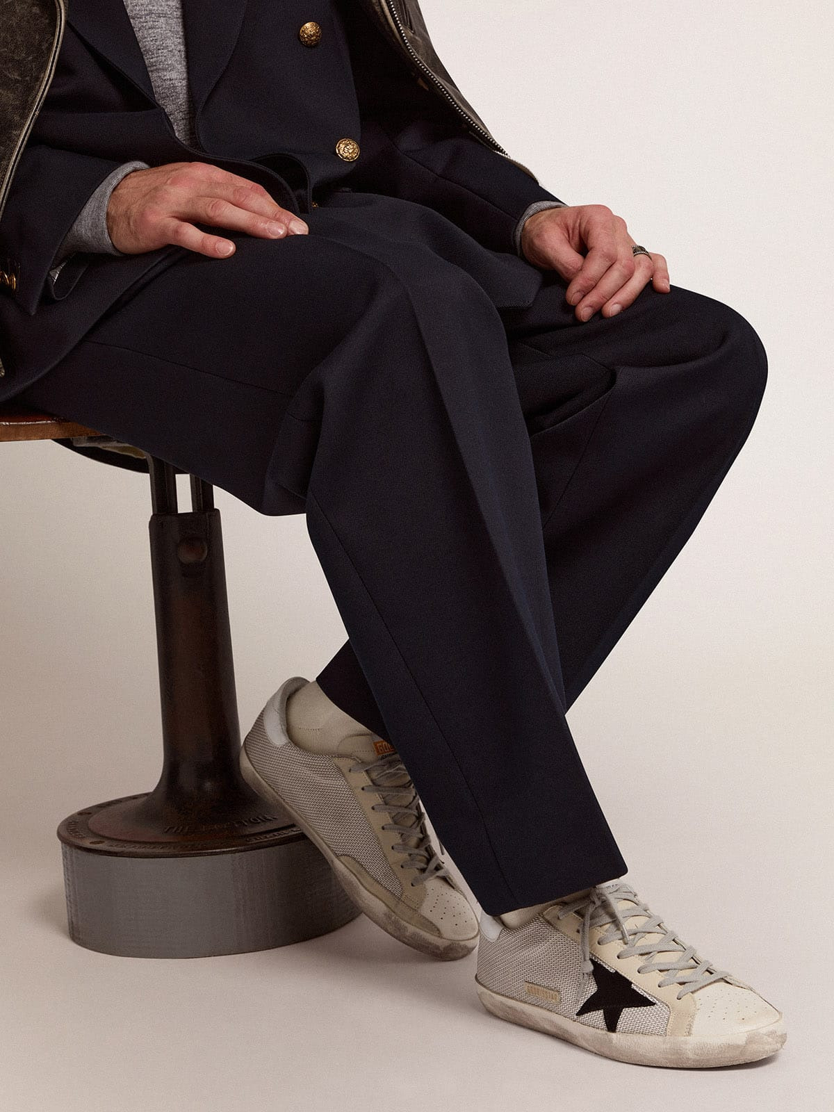 Men's Super-Star in leather - 3