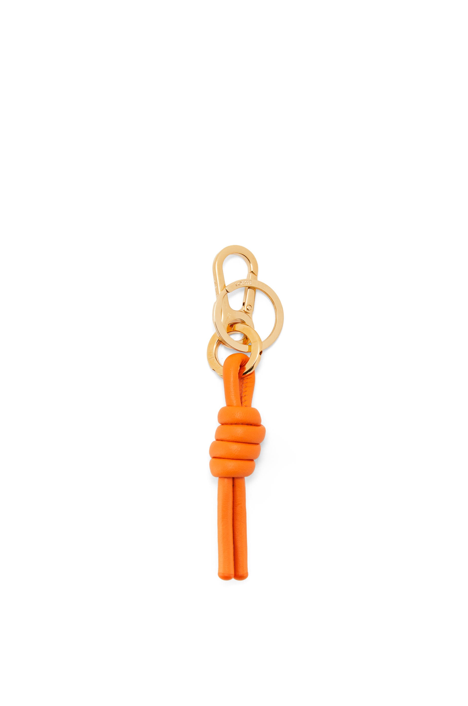 Knot charm in classic calfskin and brass - 1