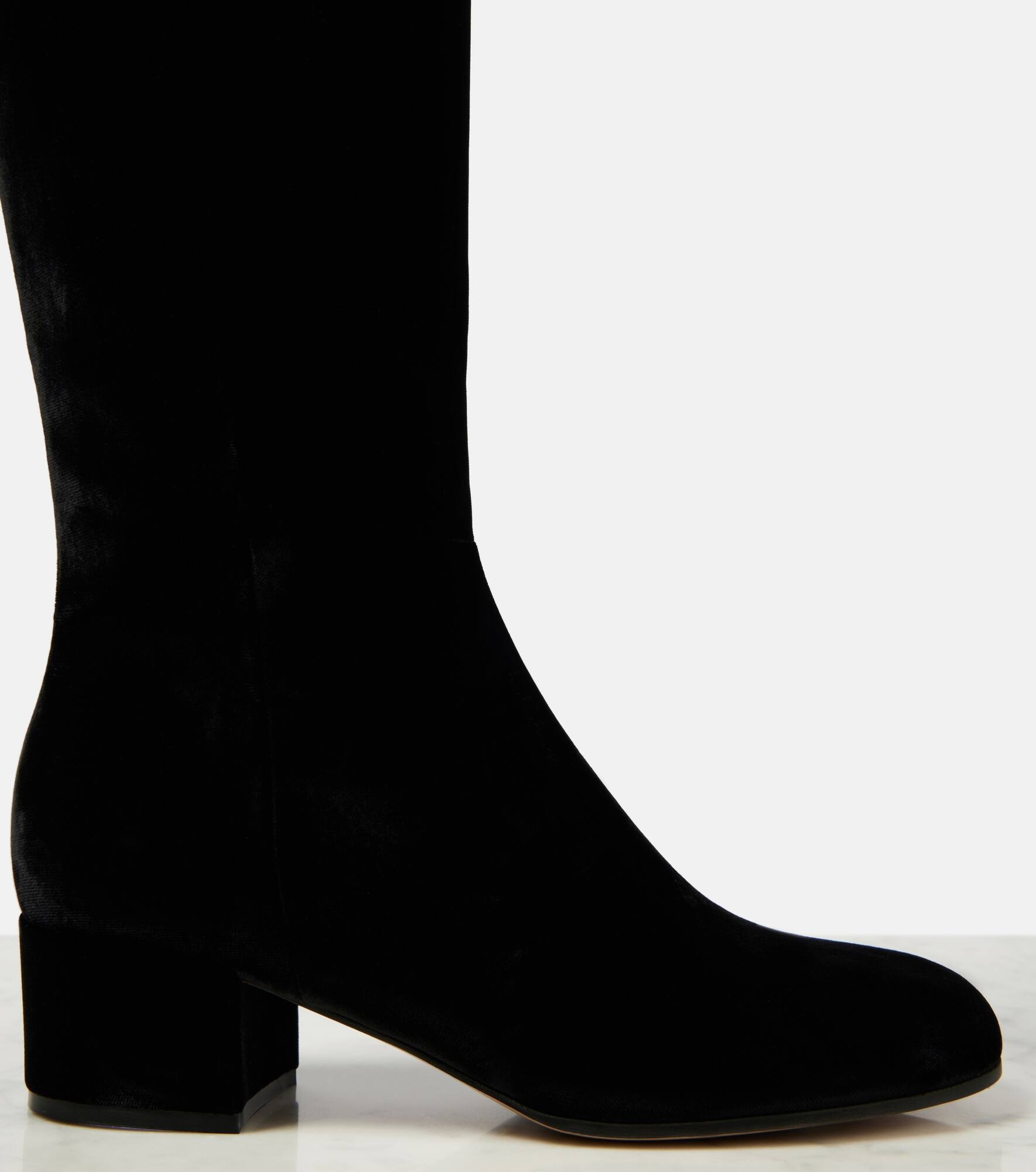 Joelle 45 velvet knee-high boots - 5