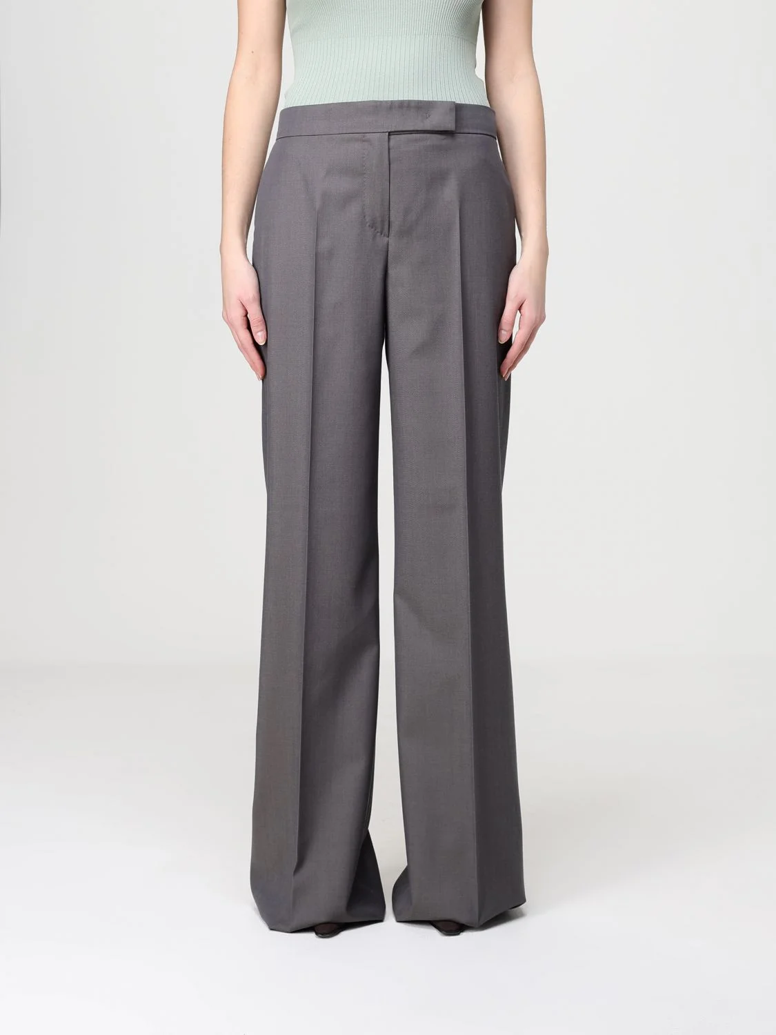 Max Mara Women Max Mara Flannel Palazzo Trousers - 1